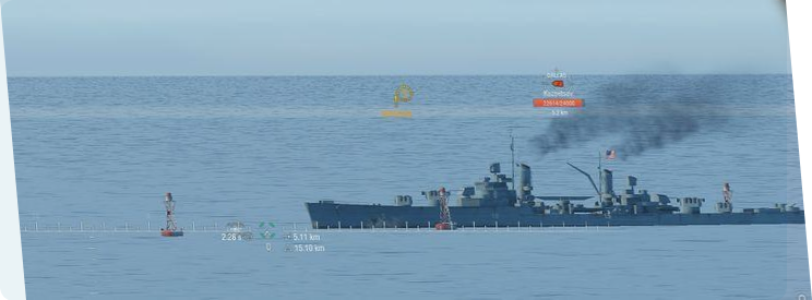 Example shot for speed determination