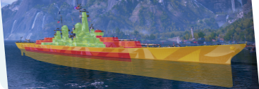 World of Warships armor diagram