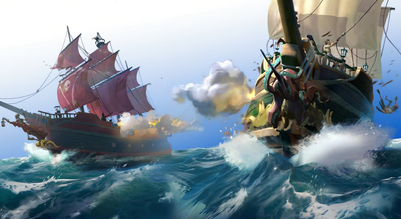 Galleon sailing tactics