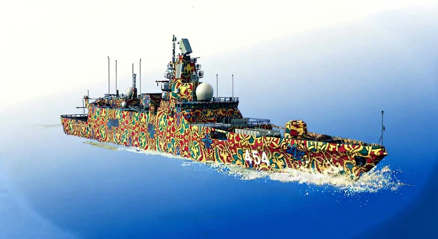 Painted Boat camouflage