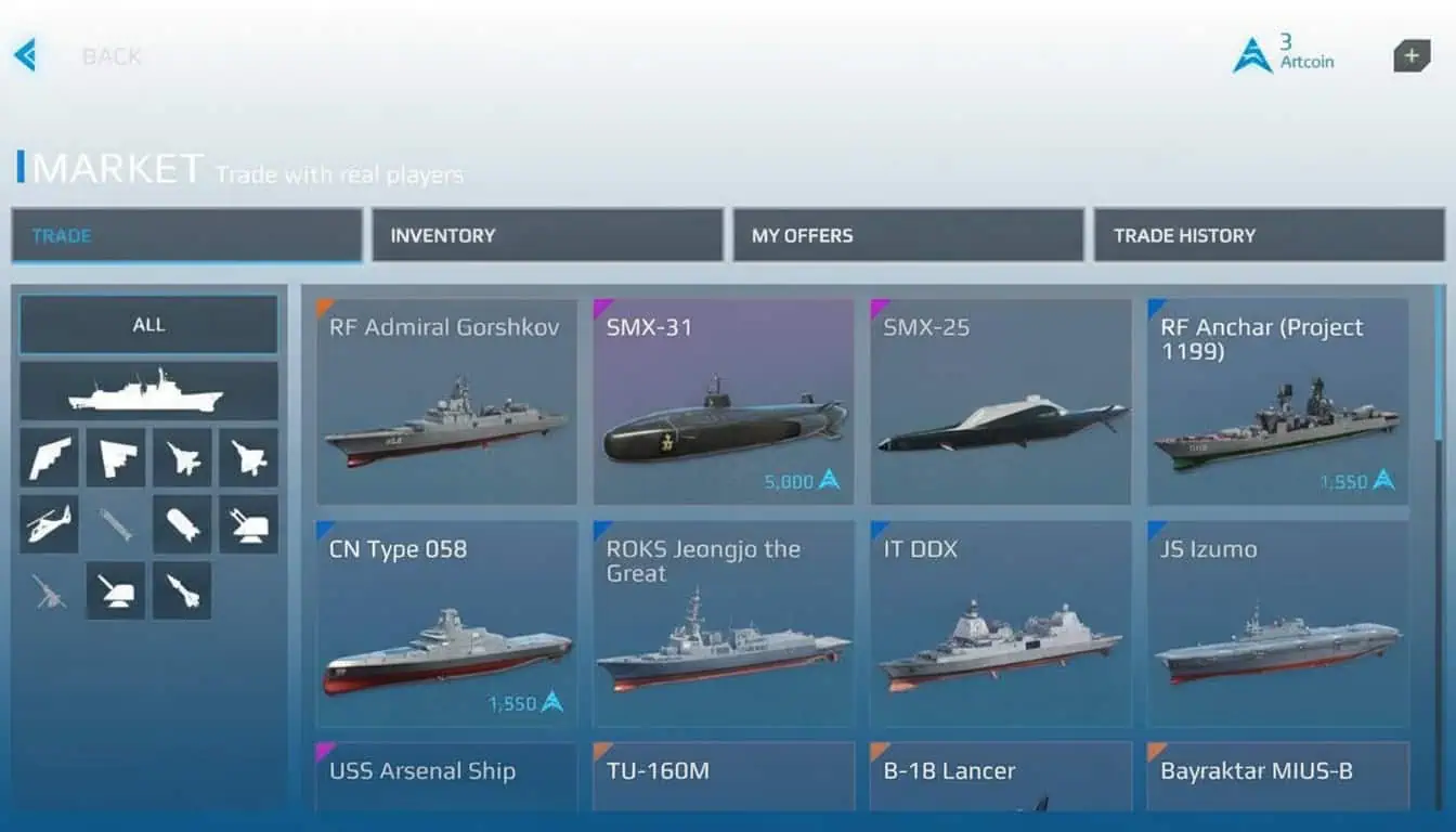 Market shop screenshot