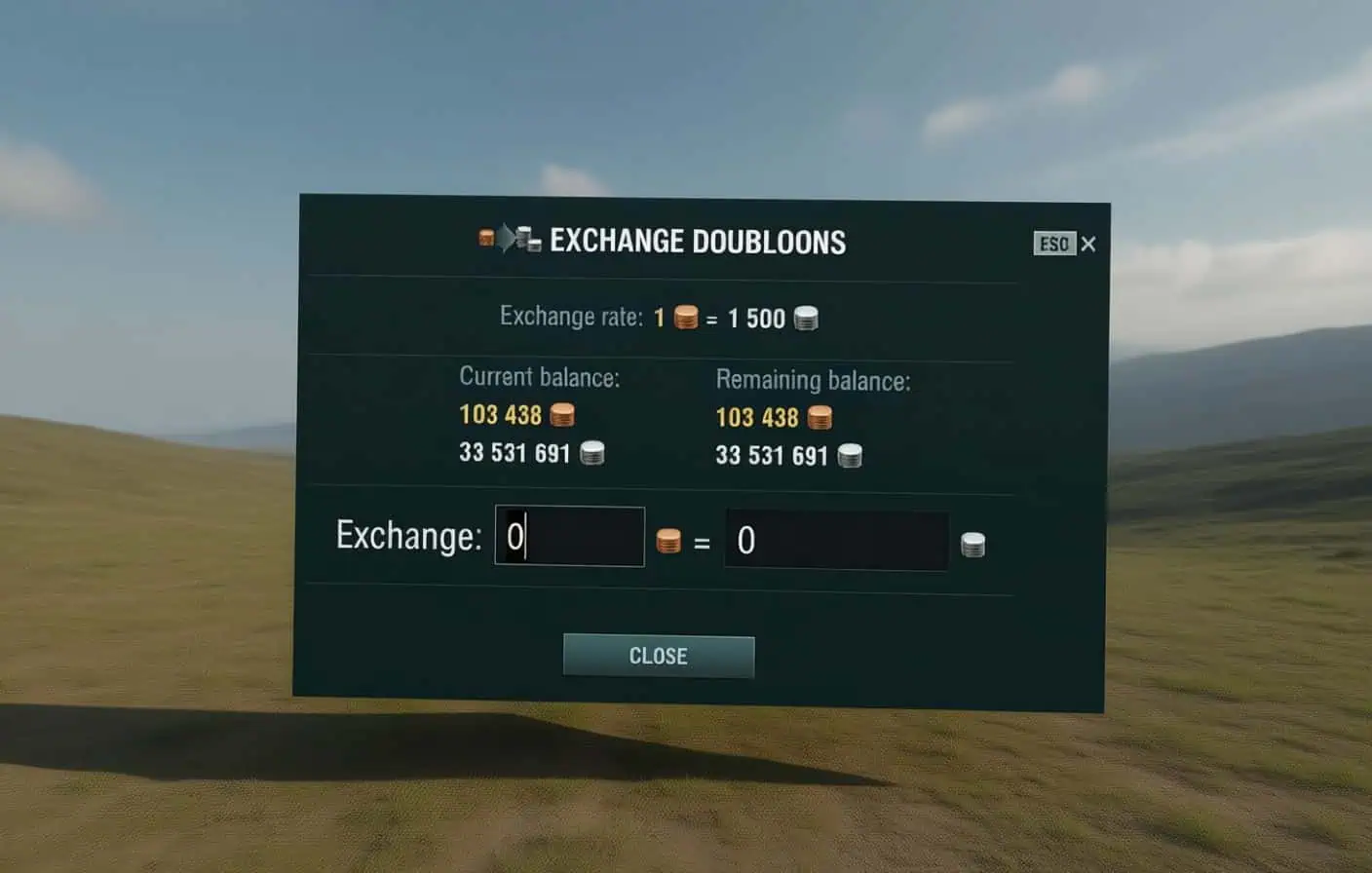 WoWS in-game credits UI