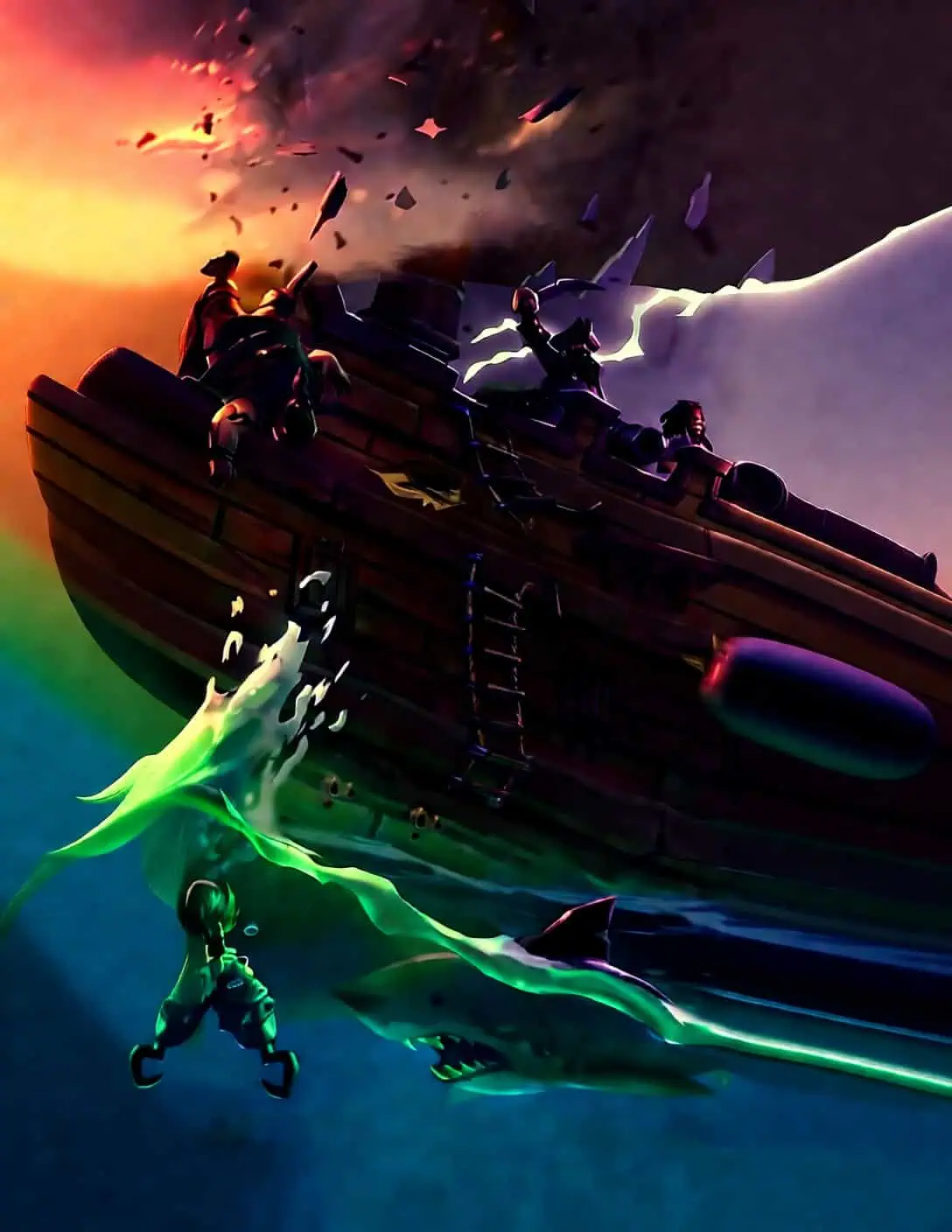 Storm cloud over sea event