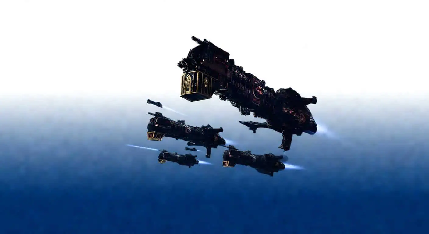 Necron fleet art