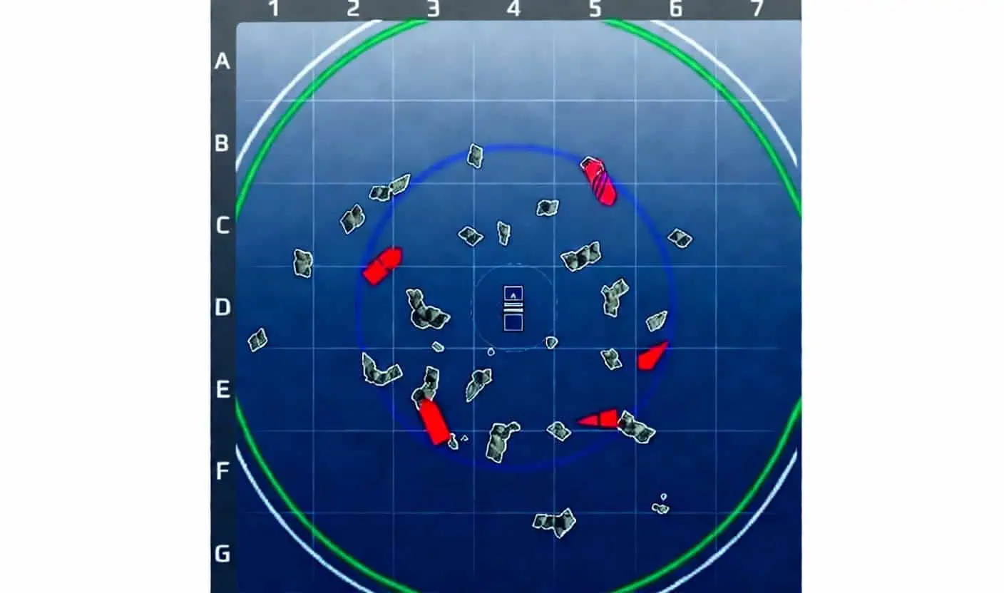 Top-down map view