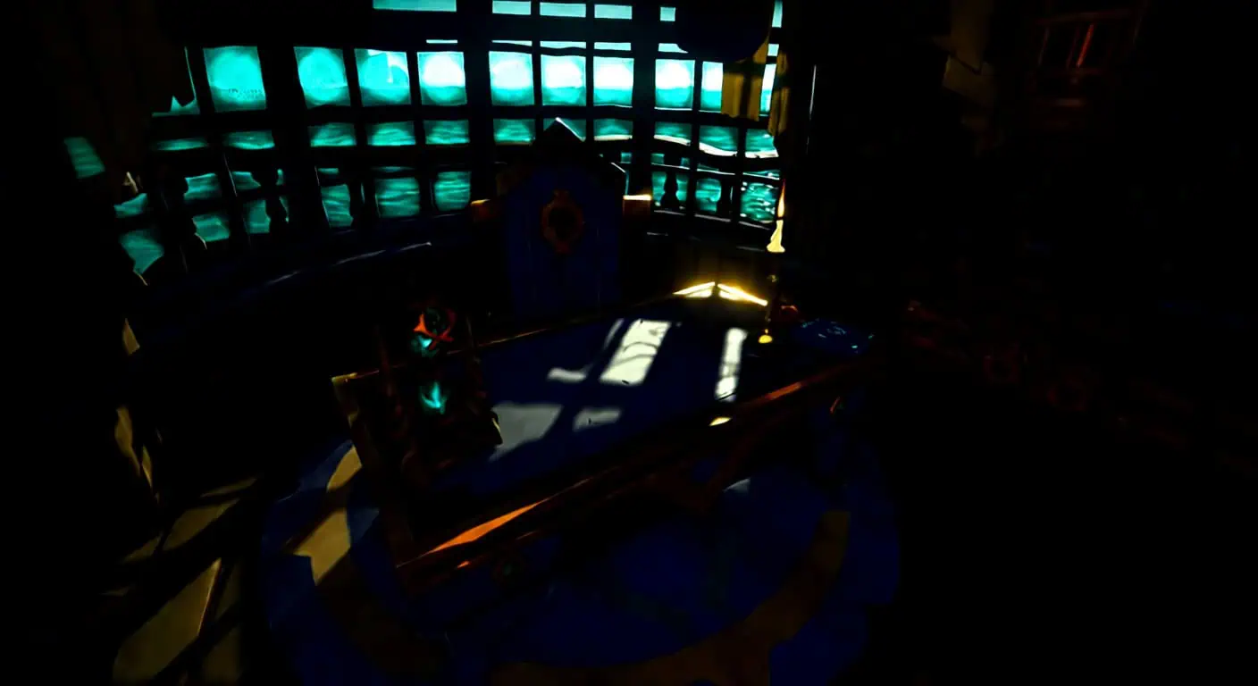 Voyage map and galleon silhouette