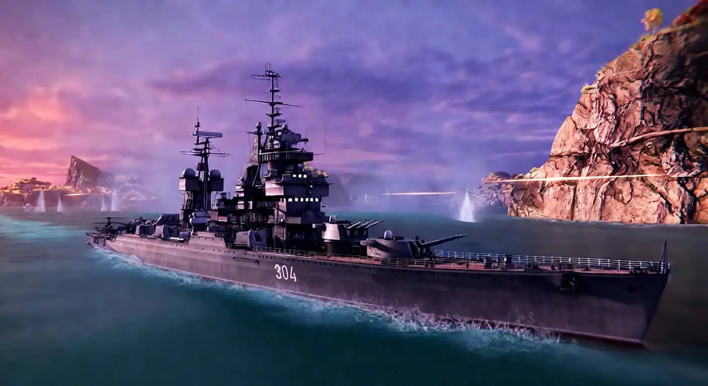 Vladivostok battlecruiser at sea