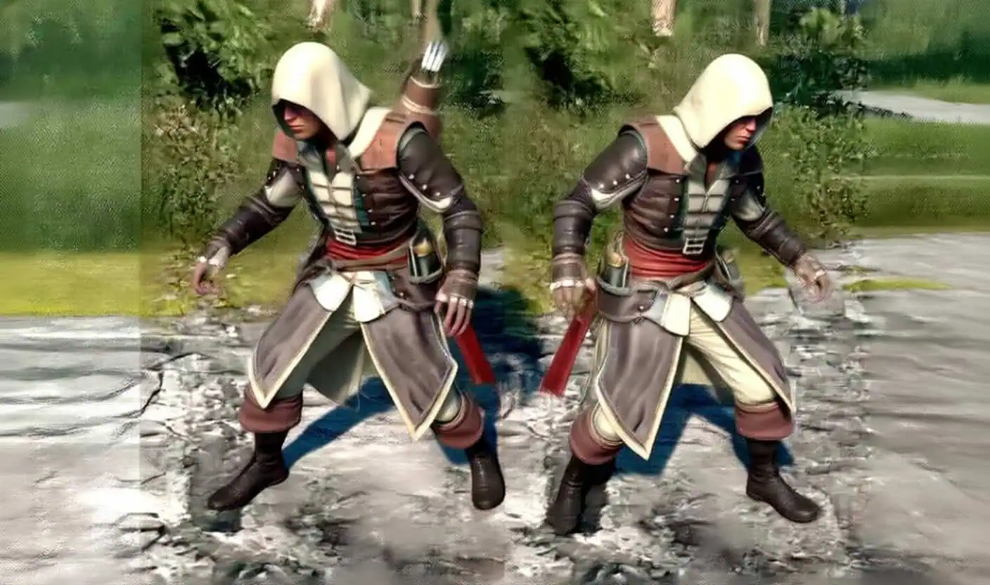 Assorted outfits from menus
