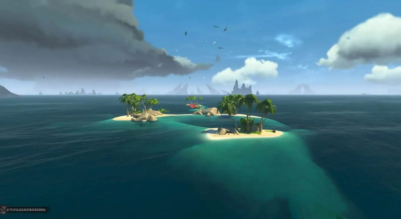 Ukortlagt ø i Sea of Thieves